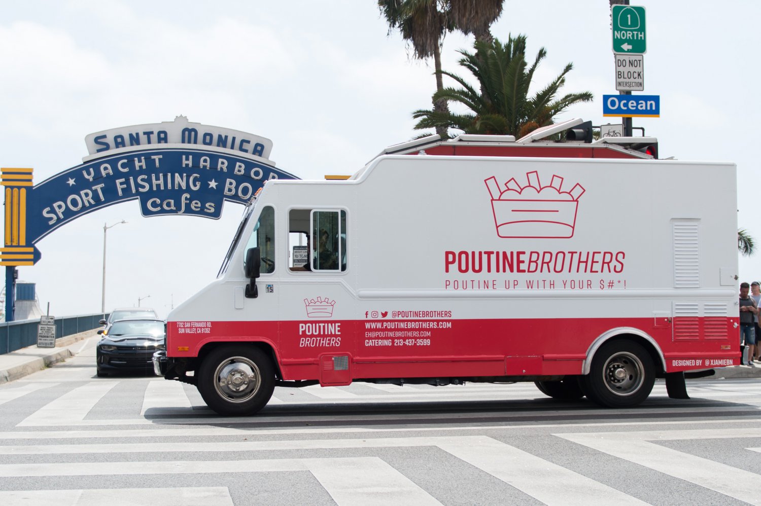 Rent Los Angeles food trucks like Poutine Brothers in Santa Monica